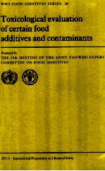 Toxicological evaluation of certain food additives and contaminants prepared by the 29th metting of 