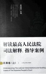 解读最高人民法院司法解释、指导案例 民事卷（上）