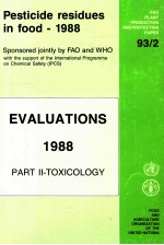 Pesticide residues in food -- 1988 : evaluations. part. 2 : toxicology