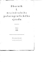 Sbornik I.Mezinarodniho Polargrfickeho sjezdu.V Praze.Dil 3.