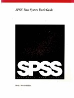 SPSS BASE SYSTEM USER’S GUIDE