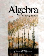 ALGEBRA FOR COLLEGE STUDENTS THIRD EDITION