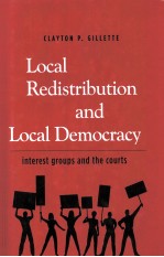 LOCAL REDISTRIBUTION AND LOCAL DEMOCRACY  INTEREST GROUPS AND THE COURTS