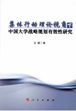 集体行动理论视角下中国大学战略规划有效性研究