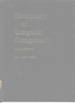 Dictionary of inorganic compounds