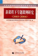 新课程下专题课例研究  2003-2004