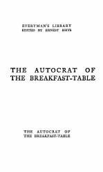 The Autocrat of the Breakfast Table