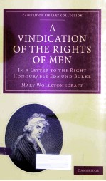 A VINDICATION OF THE RIGHTS OF MEN