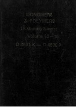 MONOMERS & POLYMERS IR Grating Spectra Volume 13-15