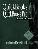 QUICKBOOKS QUICKBOOKS PRO:INSTALLATION AND CONVERSION GUIDE VERSION 5.0 FOR WINDOWS