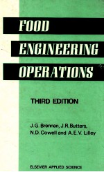 food engineering operations third edition