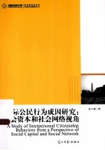 人际公民行为成因研究  社会资本和社会网络视角