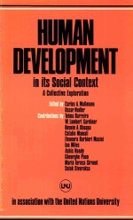 HUMAN DEVELOPMENT IN ITS SOCIAL CONTEXT  A COLLECTIVE EXPLORATION