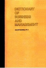 DICTIONARY OF BUSINESS AND MANAGEMENT