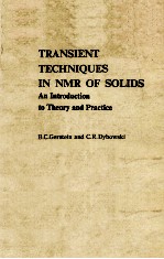 TRANSIENT TECHNIQUES IN NMR OF SOLIDS AN INTRODUCTION TO THEORY AND PRACTICE