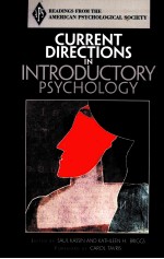 CURRENT DIRECTIONS IN INTRODUCTORY PSYCHOLOGY