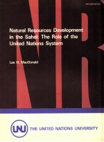 Natural resources development in the Sahel: the role of the United Nations system