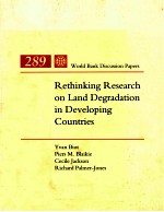 RETHINKING RESEARCH ON LAND DEGRADATION IN DEVELOPING COUNTRIES