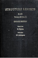 STRUCTURE REPORTS FOR 1981  VOLUME 48B（PART 1）  ORGANIC SECTION