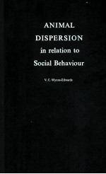 Animal dispersion in relation to social behaviour