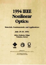 1994 IEEE Nonlinear Optics:Materials