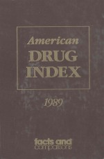 AMERICAN DRUG INDEX 1989  33ND EDITION