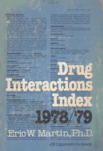 DRUG INTERACTIONS INDEX 1978/79