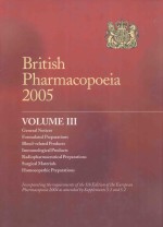 BRITISH PHARMACOPOEIA 2005 VOLUME 3