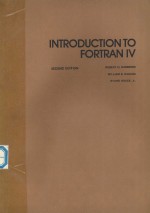 INTRODUCTION TO FORTRAN IV  SECOND EDITION