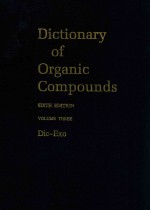 Dictionary of organic compounds volume three Dic—Exo D—0-03195—E-0-01256