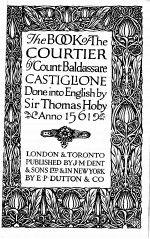 THE BOOK OF THE COURTIER