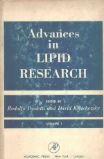 ADVANCES IN LIPID RESEARCH  VOLUME 1