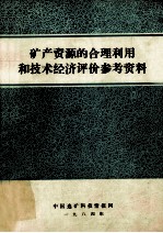 矿产资源的合理利用和技术经济评价参考资料