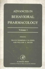 ADVANCES IN BEHAVIORAL PHARMACOLOGY VOLUME 3