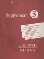 SUPPLEMENT 5  USP 22 NF 17