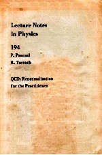 Lecture Notes in Physics 194:QCD:Renormalization for the Practitioner