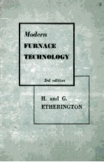 MODERN FURNACE TECHNOLOGY 3RD DEITION