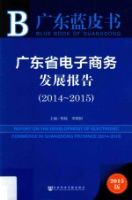 皮书系列  广东省电子商务发展报告  2014-2015  2015版