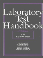 LABORATORY TEST HANDBOOK  4TH EDITION WITH KEY WORD INDEX