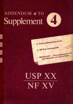 ADDENDUM A TO SUPPLEMENT 4 USP 20 NF 15