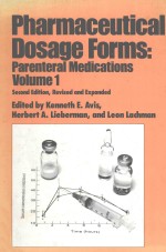 PHARMACEUTICAL DOSAGE FORMS:PARENTERAL MEDICATIONS  VOLUME 1  SECOND EDITION