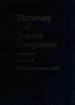 Dictionary of organic compounds volume eight molecular formula index