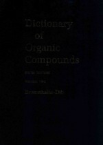 Dictionary of organic compounds volume two Bromethalin—Dib B—0-03702—D-0-03158