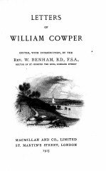 LETTERS OF WILLIAM COWPER