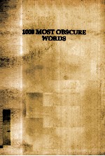 1000 MOST OBSCURE WORDS