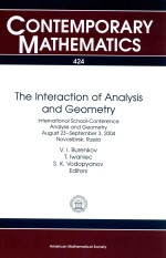 The Interaction of Analysis and Geometry : International School--Conference Analysis and Geometry