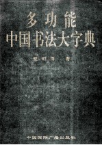 多功能中国书法大字典