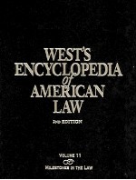 WEST'S ENCYCLOPEDIA OF AMERICAN LAW 2ND EDITION VOLUME 11 MILESTONES IN THE LAW