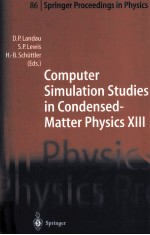 Computer Simulation Studies in Condensed-Matter Physics XIII