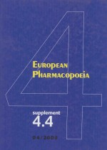 EUROPEAN PHARMACOPOEIA FOURTH EDITION  SUPPLEMENT 4.4